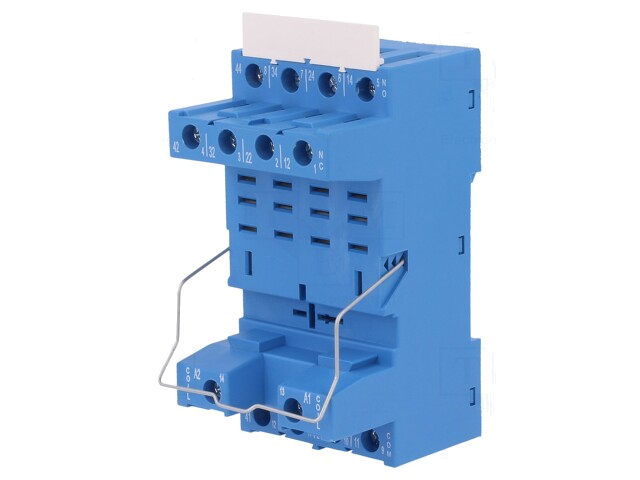 Socket; PIN: 8; 12A; 250VAC; 096.71; op DIN-rail; schroefklemmen Socket; PIN: 8; 12A; 250VAC; 096.71; op DIN-rail; schroefklemmen
